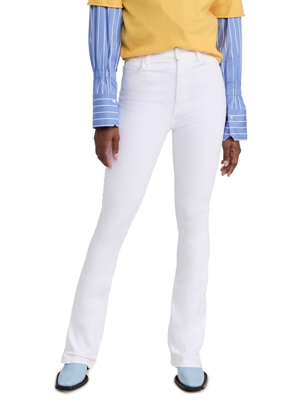 7 For All Mankind Women's Ultra Skinny Boot Jeans, Clean White, Size 29